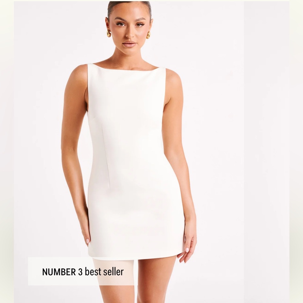 Meshki Angela Suiting Mini-Dress Ivory